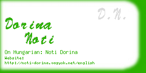 dorina noti business card